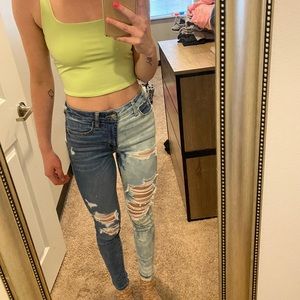Two Toned American Eagle Jeans